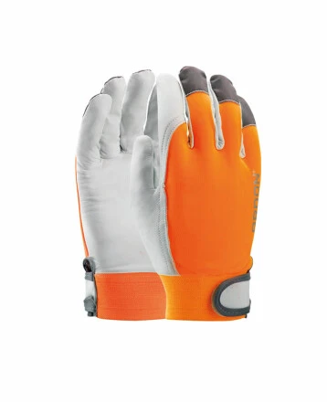 Kombinované rukavice ARDON®HOBBY REFLEX  - s predajnou etiketou hi-vis oranžová
