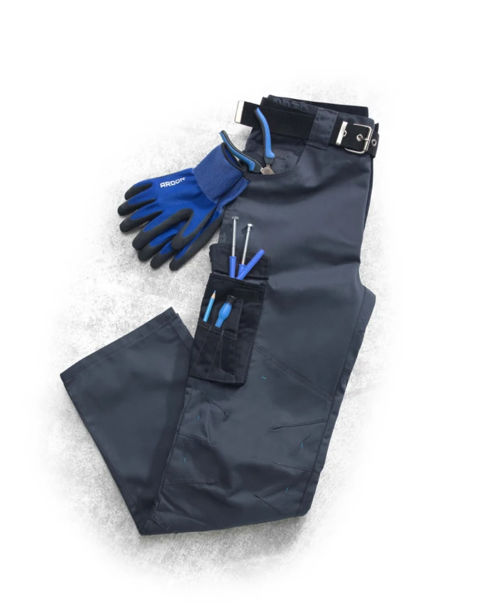 Spodnie do pasa ARDON®4TECH 02 szaro-czarne, skrócone