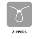 Voděodolné zipy