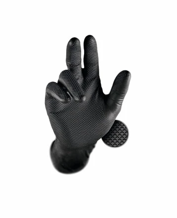 Jednorázové rukavice GRIPPAZ® 246 čierne