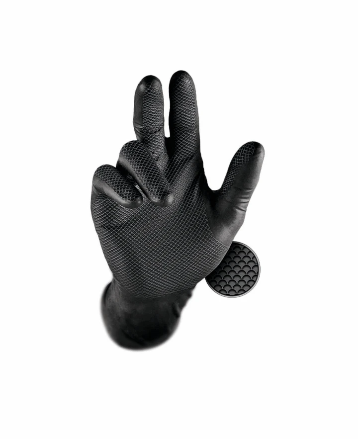 Jednorázové rukavice GRIPPAZ® 246 čierne