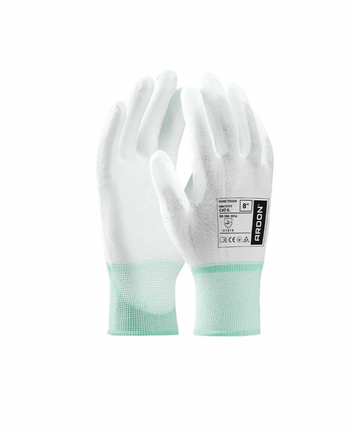 Máčané rukavice ARDON®PURE TOUCH WHITE