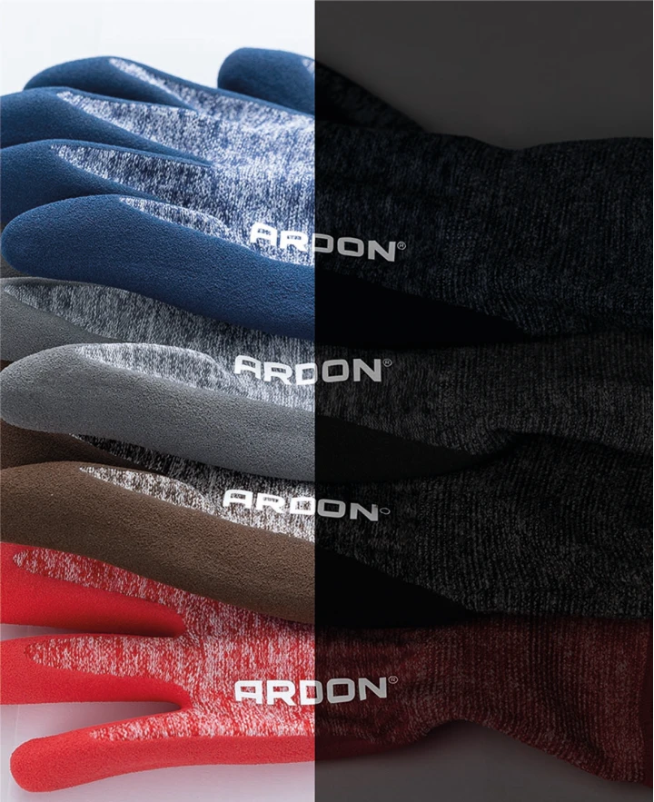 Máčené rukavice ARDON®NATURE TOUCH - s prodejní etiketou - melange šedá