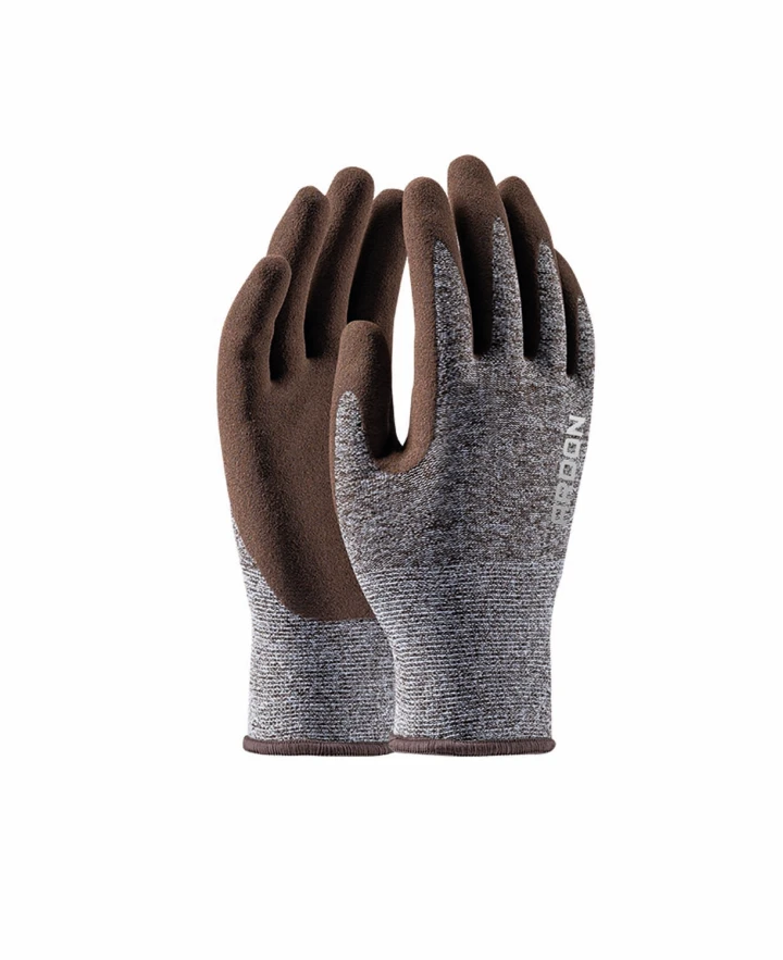 Máčané rukavice ARDON®NATURE TOUCH - s predajnou etiketou, hnedé