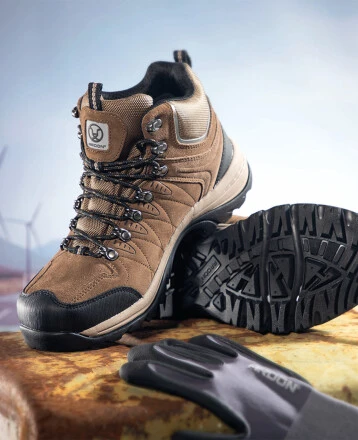 Outdoorová kotníková obuv ARDON®SPINNEY HIGH - hnědá