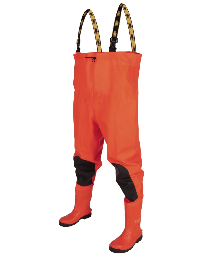 Bezpečnostné čižmy ARDON®CHEST WADERS Max S5 Fluo orange