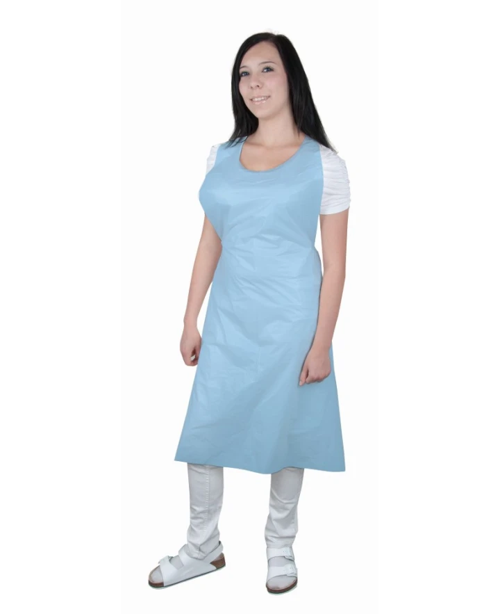PE fartuch ARDON®LAURA niebieski, r. uniwersalny, (opakowanie: 100 szt.)