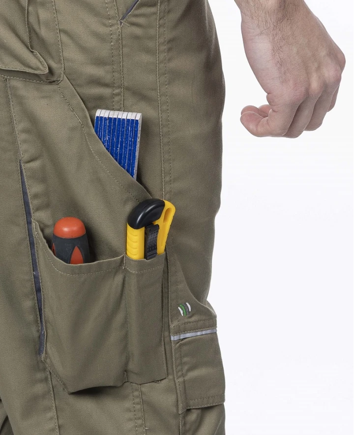 Kalhoty s laclem ARDON®SUMMER zkrácené khaki - DOPRODEJ