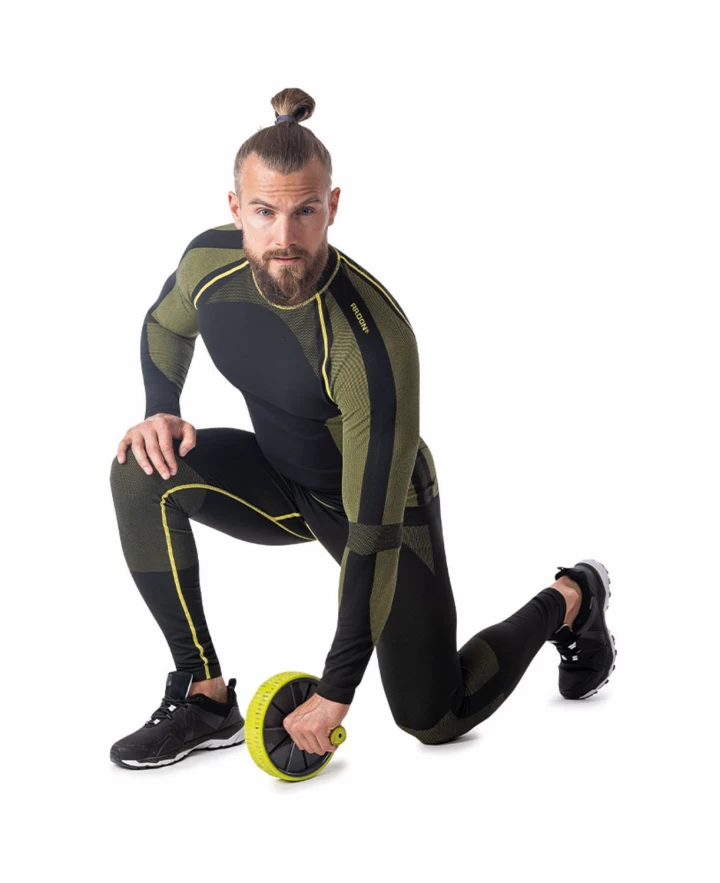Funkčné tričko ARDON® AKREC dl.rukáv čierno-žltá
