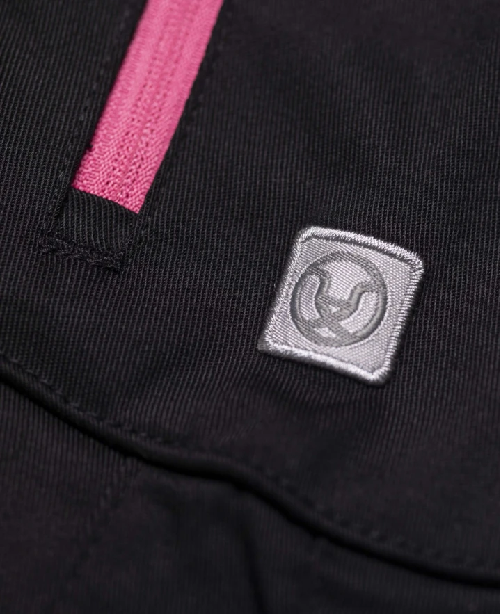 Dámské kalhoty ARDON®FLORET černo-růžová