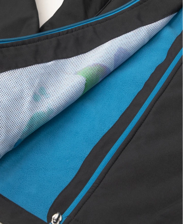 Kurtka damska softshell ARDON®FLORET czarna (niebieskie zamki)