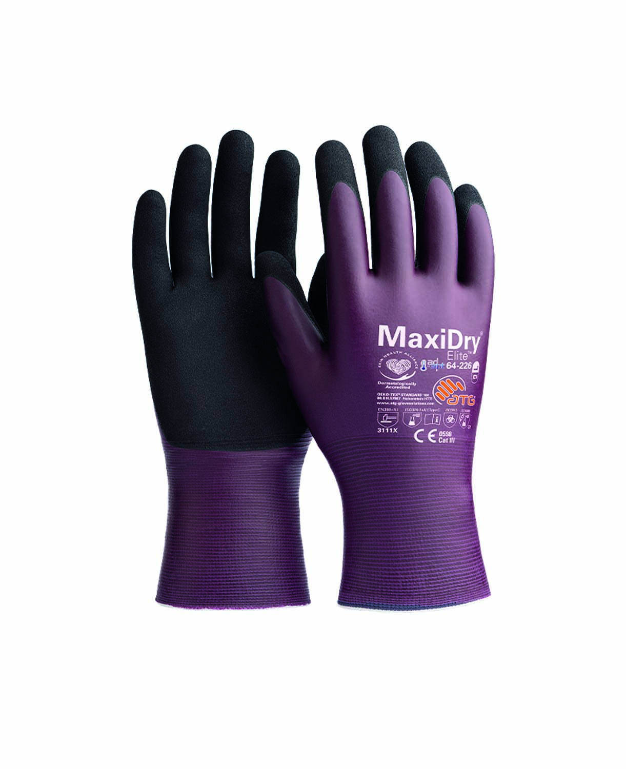 ATG® máčené rukavice MaxiDry® Elite 64-226