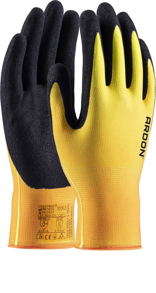 Máčené rukavice ARDON®CREATRON® s prodejní etiketou
